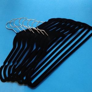 8 Black Velvet Hangers